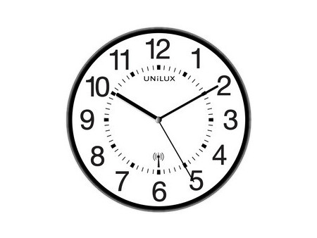 UNiLUX Horloge radio-pilotée 'WAVE', argent