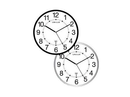UNiLUX Horloge radio-pilotée 'WAVE', argent
