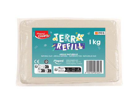 Maped Creativ Recharge d'argile pour kit de poterie, 1 kg