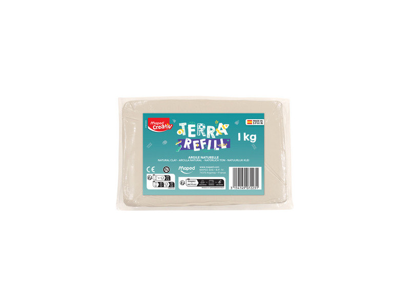 Maped Creativ Recharge d'argile pour kit de poterie, 1 kg
