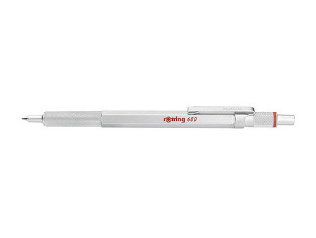 rotring Stylo à bille rétractable 600, argent
