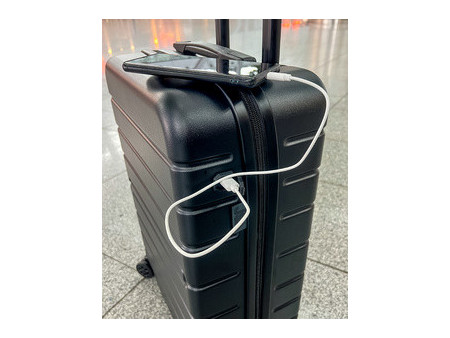 JSA Trolley de voyage, en ABS recyclé à 50%, taille S, noir
