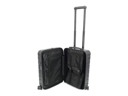 JSA Trolley de voyage, en ABS recyclé à 50%, taille S, noir