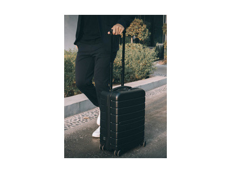 JSA Trolley de voyage, en ABS recyclé à 50%, taille S, noir
