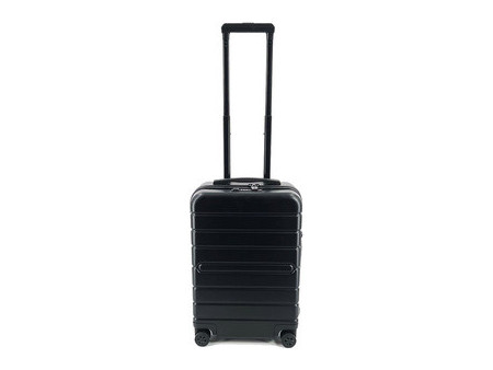 JSA Trolley de voyage, en ABS recyclé à 50%, taille S, noir
