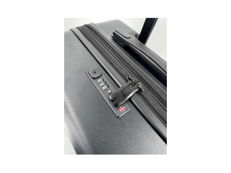 JSA Trolley de voyage, en ABS recyclé à 50%, taille S, noir