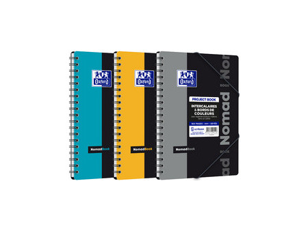 Oxford Etudiants Cahier 'NOMADBOOK', B5, quadrillé 5x5