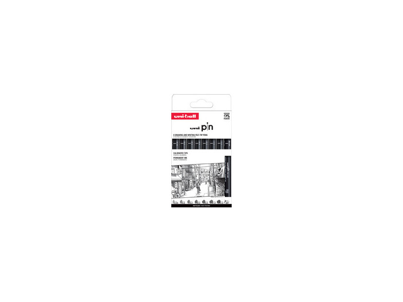 uni-ball Feutre technique PIN ASP010, set de 8