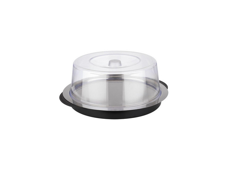 APS Set de plateau réfrigérant, rond, noir/transparent