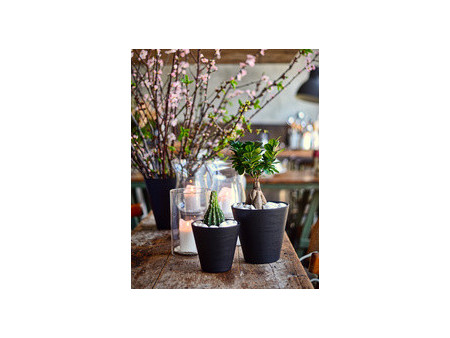 tera Pot de fleurs 'Hoop', diamètre: 160 mm, fog grey