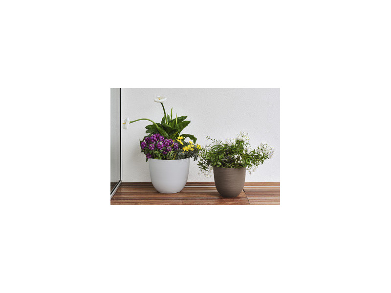 tera Pot de fleurs 'Over', diamètre: 480 mm, black