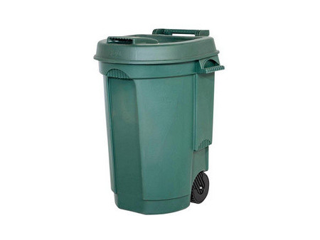 EDA Poubelle, 110 litres, plastique, noir