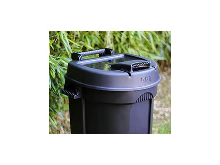 EDA Poubelle, 110 litres, plastique, noir