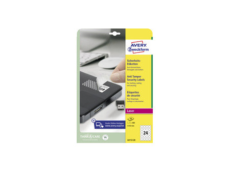 AVERY Zweckform Etiquette de sécurité, 63,5 x 29,6 mm