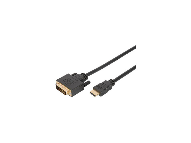 DIGITUS Câble d'adaptateur HDMI, HDMI-A - DVI, 2,0 m, noir