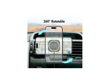 LogiLink Support magnétique de smartphone pour voiture, noir