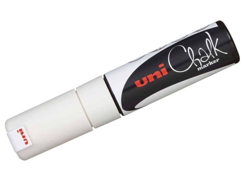 uni-ball Marqueur craie Chalk marker PWE8K, blanc