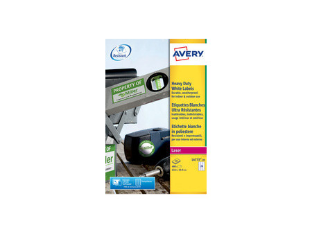 AVERY Etiquette, ultra-résistant, 99,1 x 42,3 mm, blanc