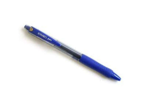 uni-ball Stylo bille rétractable Laknock, large, bleu