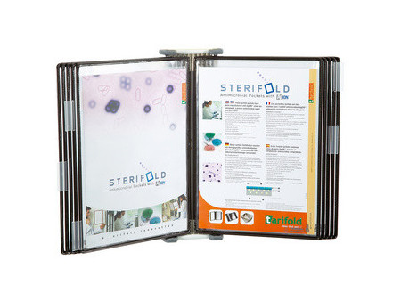 djois by tarifold Poche à pivot antimicrobienne Inox, A4