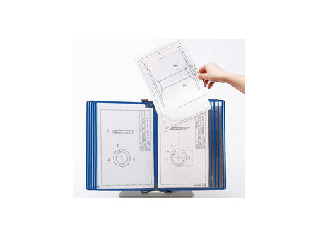 djois by tarifold Poche à pivot Fold'up, A4, bleu