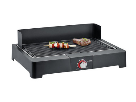 SEVERIN Grill de table PG 8567, avec plaque de grill, noir