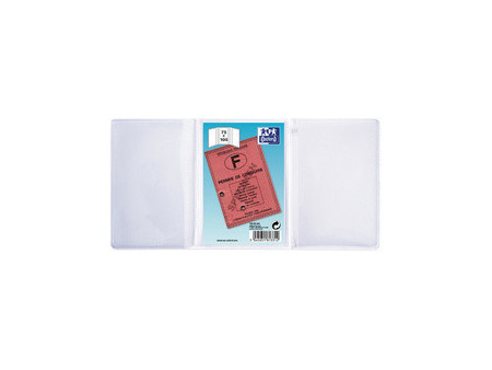 Oxford Etui de poche 3 volets, PVC, 0,20 mm, 85 x 125 mm
