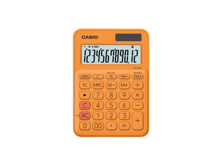 CASIO Calculatrice de bureau MS-20UC-BU, bleu