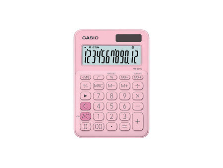 CASIO Calculatrice de bureau MS-20UC-BU, bleu