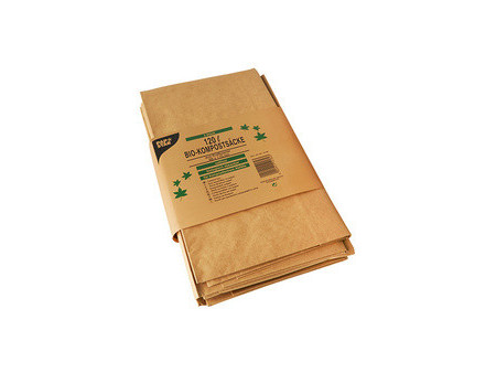 PAPSTAR Sac compostable, 120 litres, brun