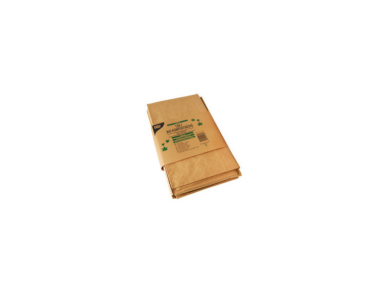 PAPSTAR Sac compostable, 120 litres, brun