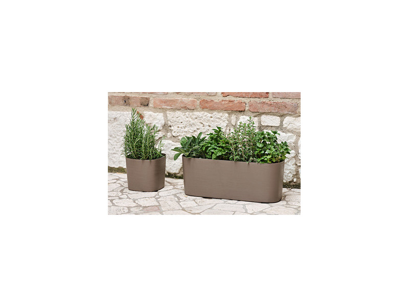 tera Pot de fleurs 'Capri', largeur: 380 mm, cloud