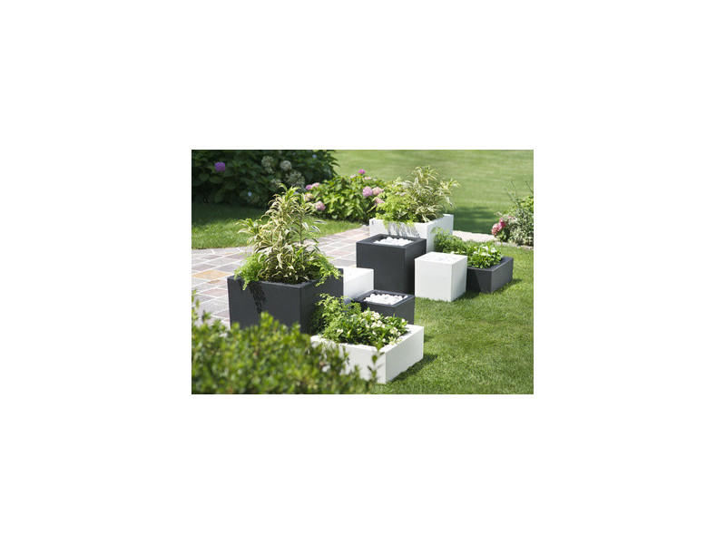 tera Cube à plantes 'Schio Cubo 40', anthracite