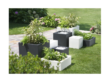 tera Cube à plantes 'Schio Cubo 50', anthracite