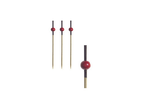 PAPSTAR Pique apéritif 'Red Pearl', longueur: 70 mm
