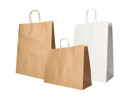 PAPSTAR Sac en papier, 400 x 320 x 120 mm, blanc