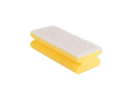 HYGOCLEAN Éponge Colour, non-tissé doux, jaune/blanc