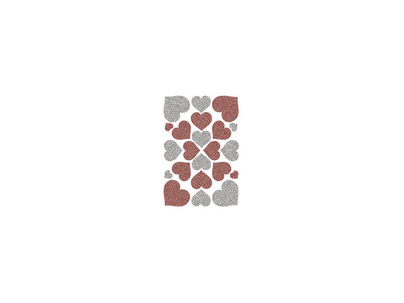 HERMA Sticker MAGIC 'Coeurs rouges', Stone