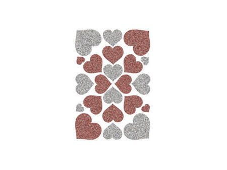HERMA Sticker MAGIC 'Coeurs rouges', Stone