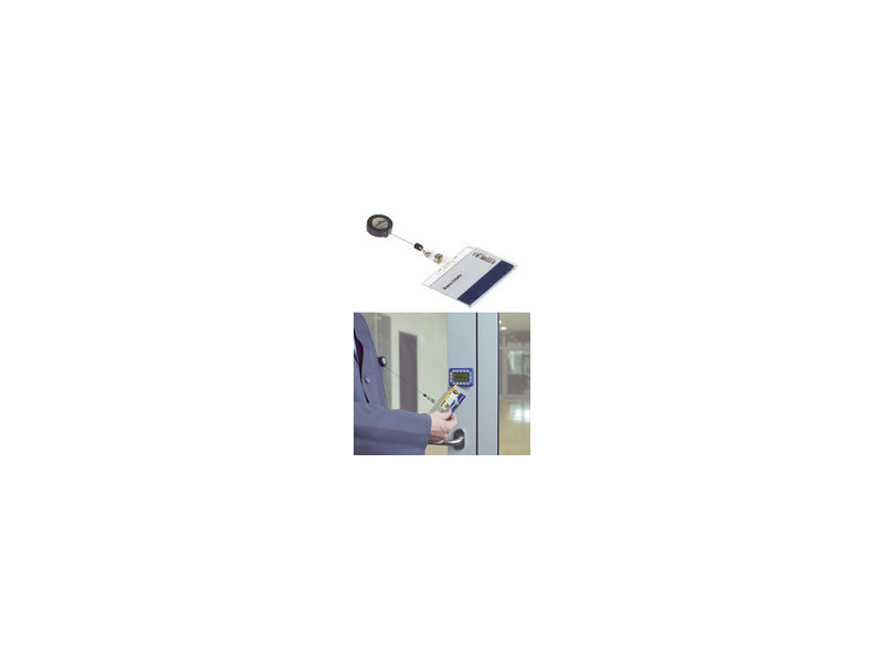 DURABLE Porte-badge, rigide, avec porte-carte, 85 x 54 mm