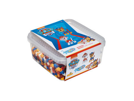 Hama Perles à repasser maxi + plaque 'Paw Patrol', en boîte