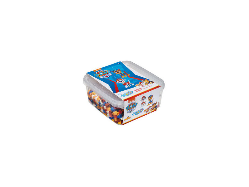 Hama Perles à repasser maxi + plaque 'Paw Patrol', en boîte