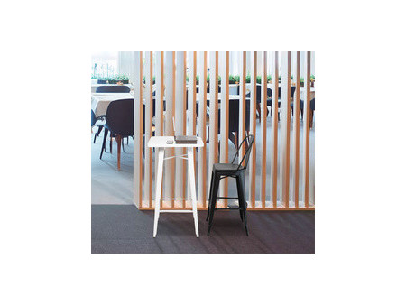 PAPERFLOW Table haute d'extérieur URBAN, 600 x 600 mm, noir