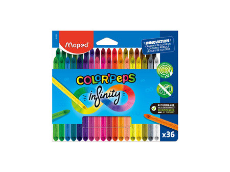 Maped Crayon de couleur COLOR'PEPS INFINITY, étui de 18