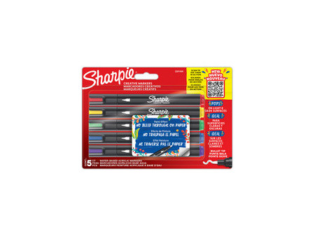 Sharpie Bullet Marqueur créatif, pointe ogive, blister de 12