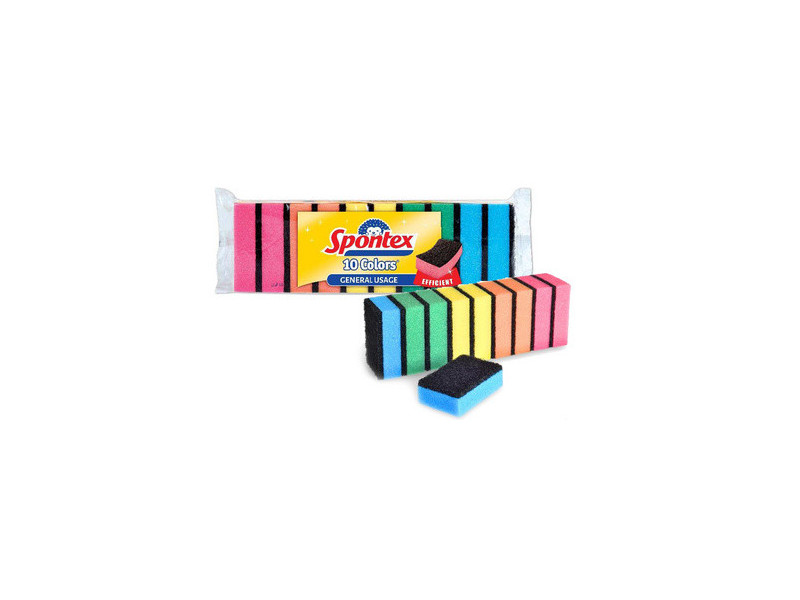 Spontex Éponge Colors, pack de 10