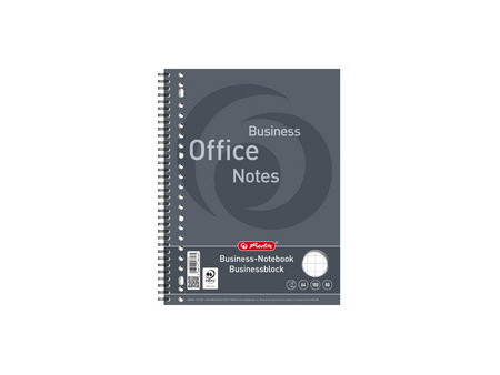 herlitz Bloc business avec spirale sur la longueur, A4,
