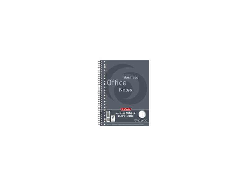 herlitz Bloc business avec spirale sur la longueur, A4,