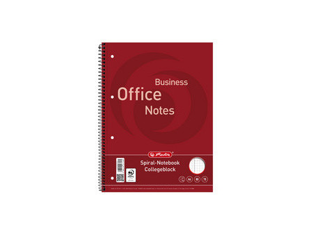 herlitz Bloc à spirale 'Business Office Notes', A4, carrelé,
