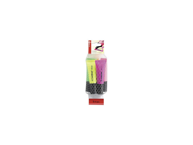 STABILO Surligneur NEON, en filet de 5